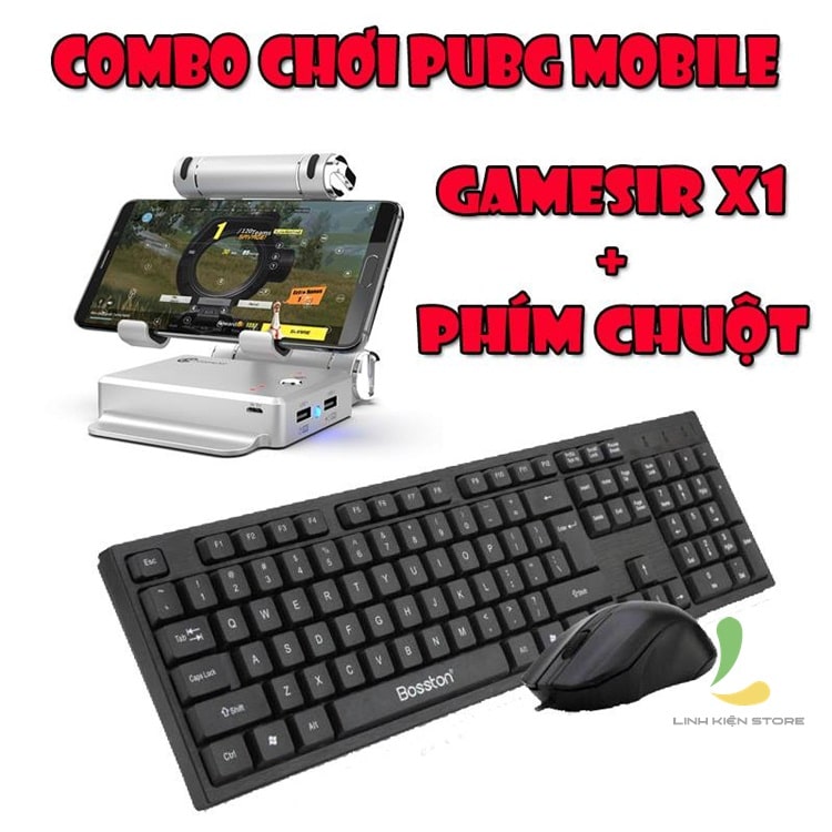 Combo Gamesir X1 + bàn phím & chuột Bosston d5200