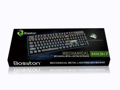 Bàn phím cơ chuyên game cao cấp Bosston MK917 - 6 kiểu đèn led (Đen)