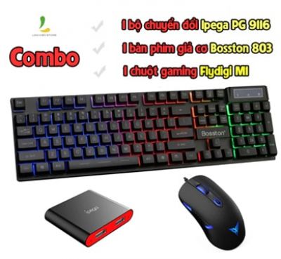 Combo Ipega 9116 + Flydigi M1 + Bosston 803