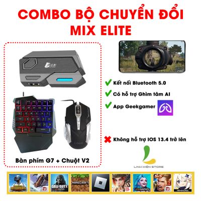 Combo Bộ chuyển đổi MIX ELITE + Bàn phím G7 + Chuột V2