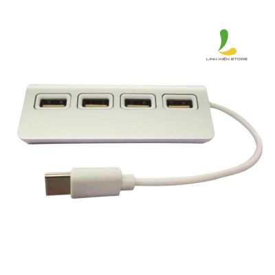 Bộ chia USB 4 cổng USB 2.0 hợp kim nhôm - TYPE-C HUB