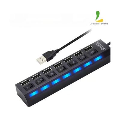 Bộ chia USB 7 cổng USB 2.0 có công tắc