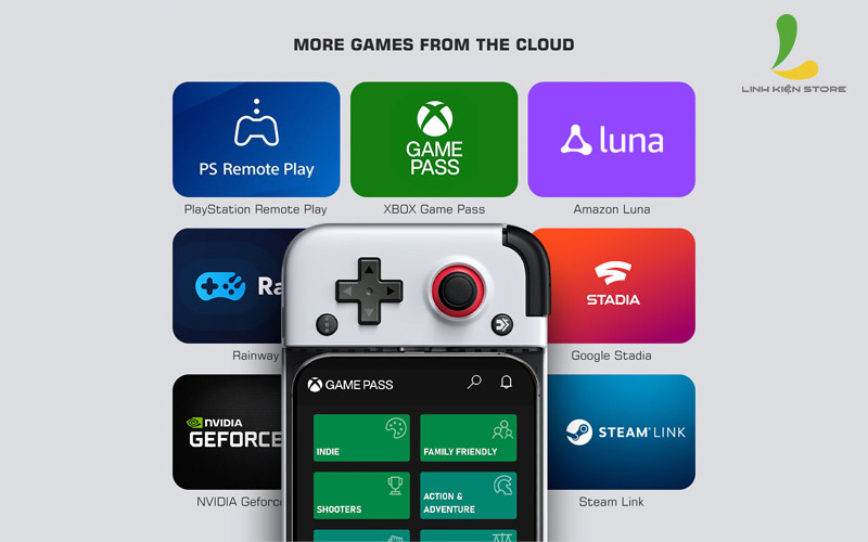 Nhiều thể loại games từ Cloud Tay cầm chơi game Gamesir X2 Lightning 
