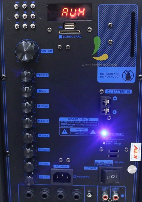 Hình ảnh board mạch đời mới của loa kéo di động KTV SG3-15