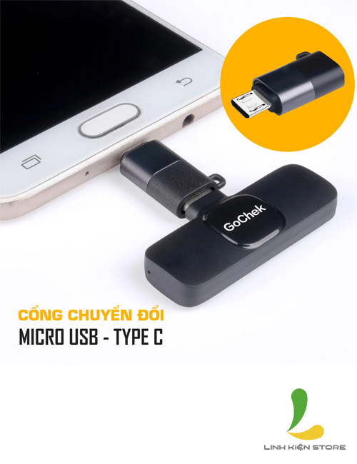 Cổng chuyển đổi linh hoạt Đầu chuyển đổi từ Type C sang micro USB