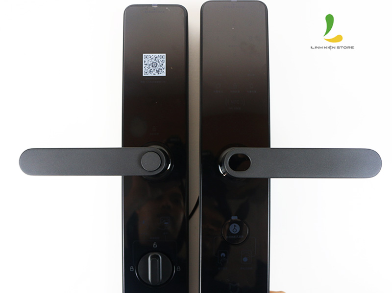 Bảng điều khiển chống trầy khóa cửa vân tay Xiaomi Mijia đen bản nâng cấp 2020 