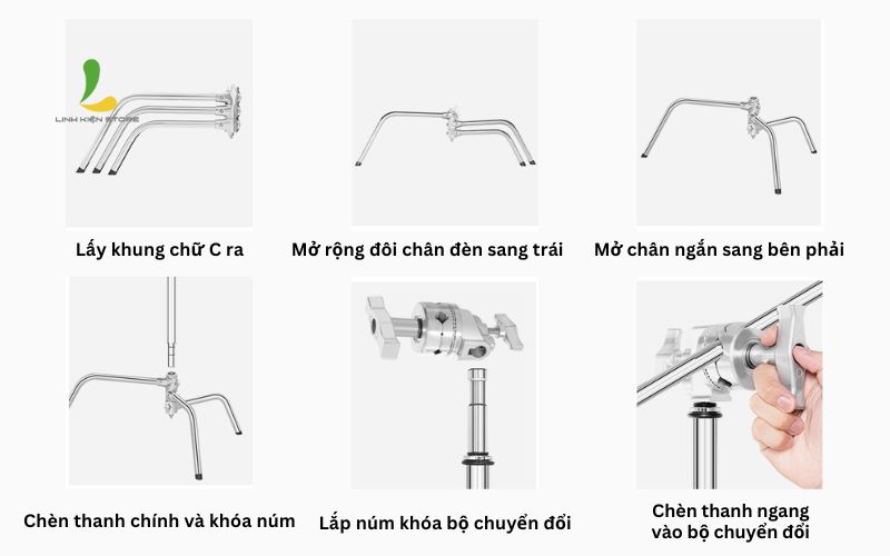 Hương-dan-lap-dat-chan-den-C-Stand-Chan-den-Inox-C-Stand-va-phu-kien