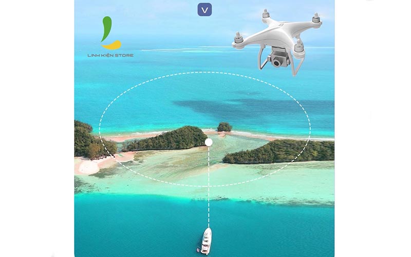 Chế độ bay 360 độ xung quanh chủ thể của Flycam L5 Pro 