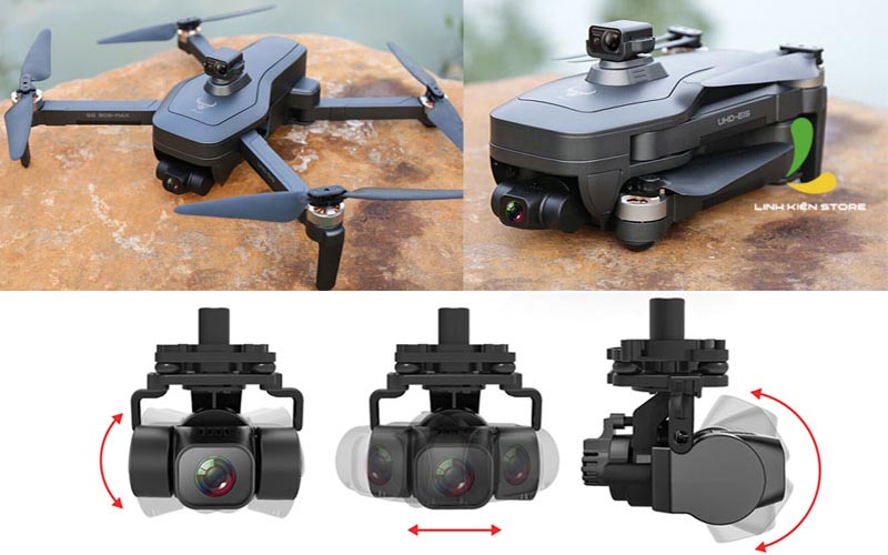 Cụm camera giúp tránh chướng ngại nhau của Flycam ZLRC SG906 Pro 3 Max 