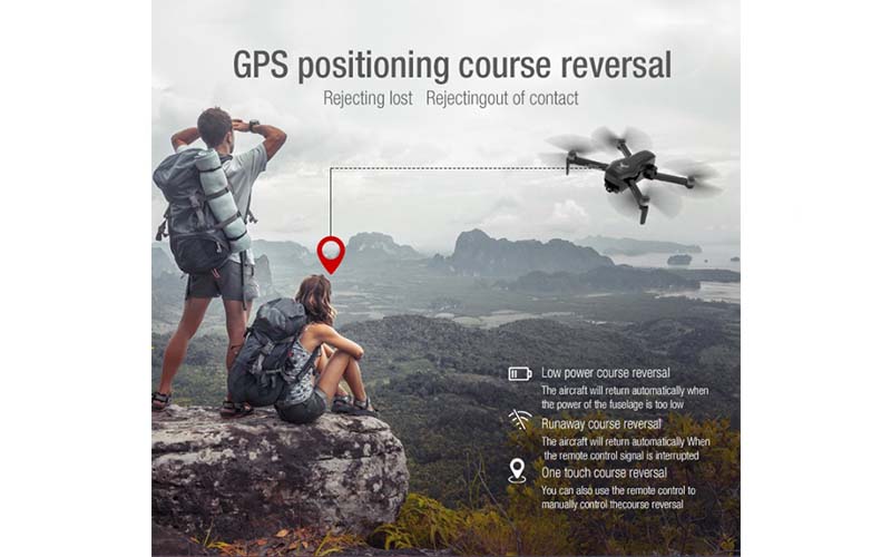 Hệ thống định vị GPS thông minh của flycam giá tầm trung  