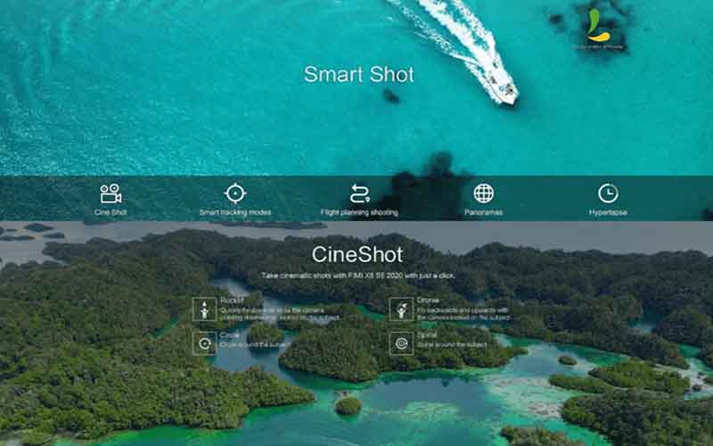 Chế độ quay CineShot của Flycam Xiaomi FIMI X8 SE 2020