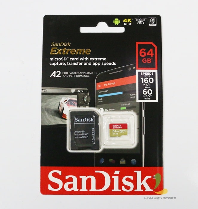 Thẻ Nhớ SanDisk Extreme A2 64GB