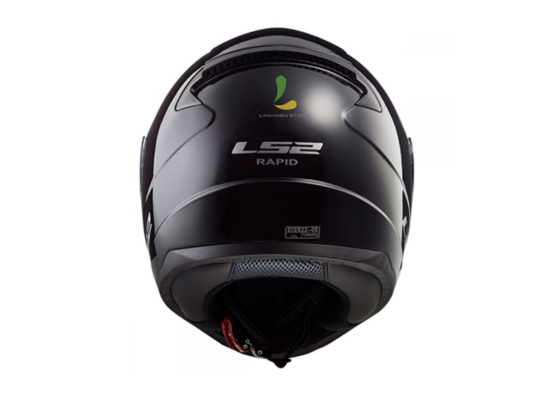 Mũ bảo hiểm fullface LS2 FF353 Rapid Single Mono Gloss Black