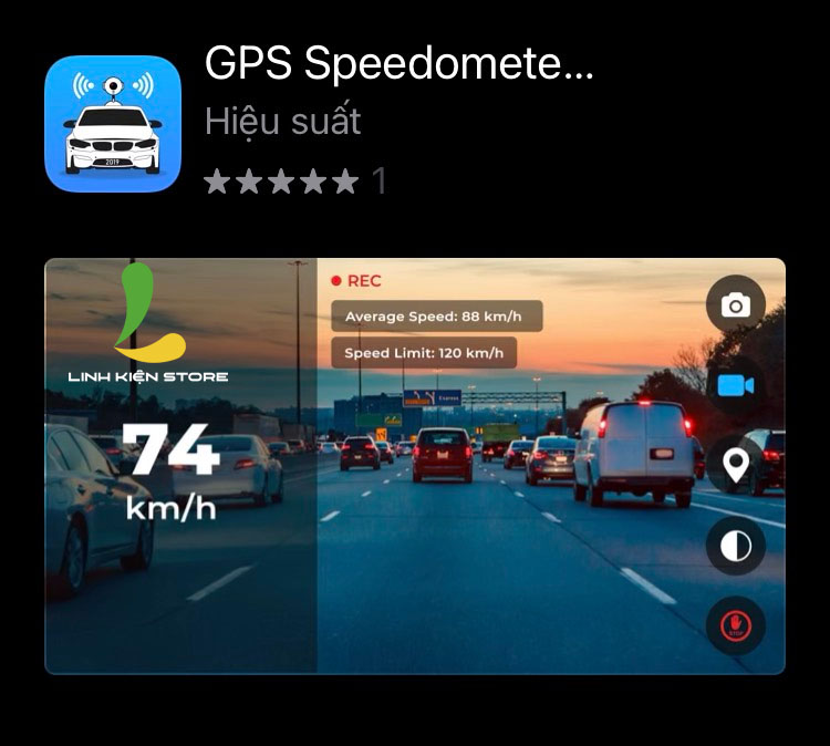 phần mềm camera hành trình cho iphone GPS Speedometer Car dashcam