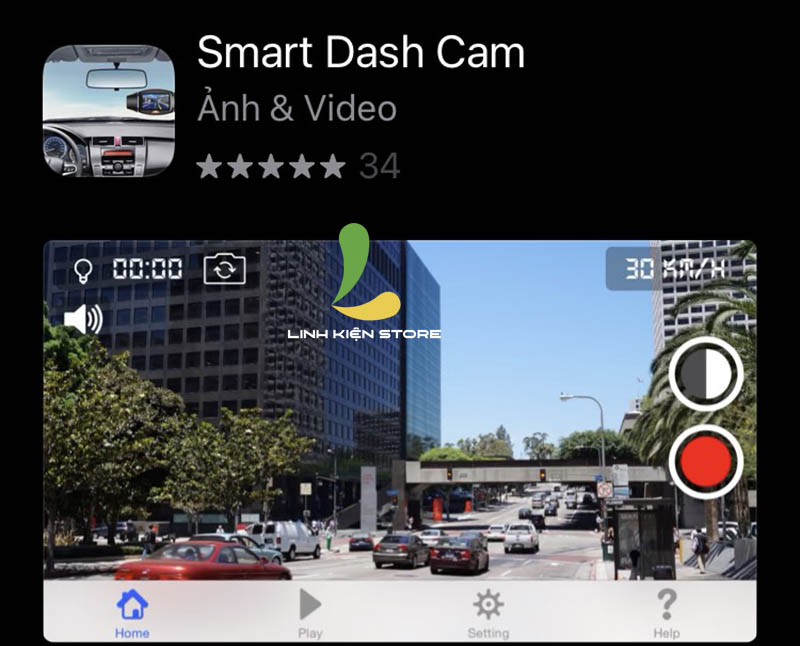 phần mềm camera hành trình cho iphone Smart Dash cam