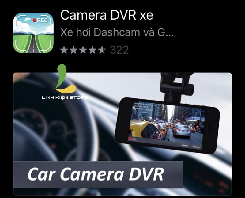 phần mềm camera hành trình cho iphone Car DVR xe