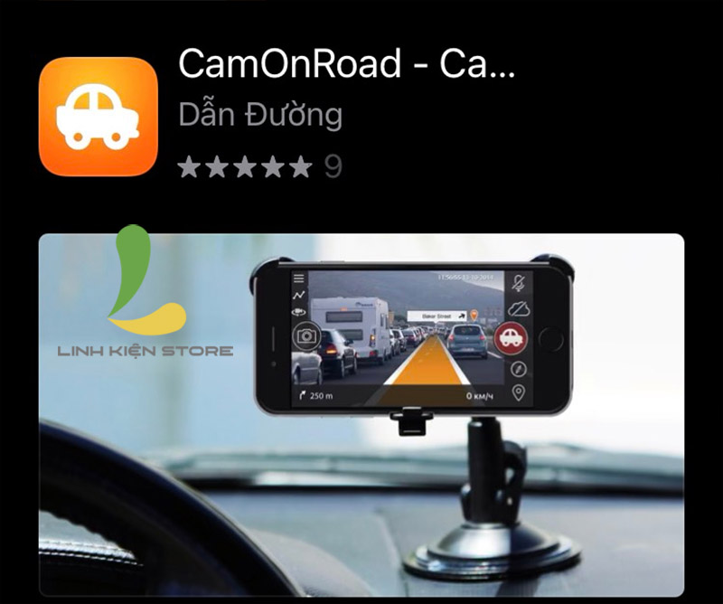 phần mềm camera hành trình cho iphone Camonroad-Carvideo Recorder