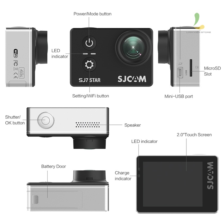 Review camera hành động SJCAM SJ7 Star WiFi 4K