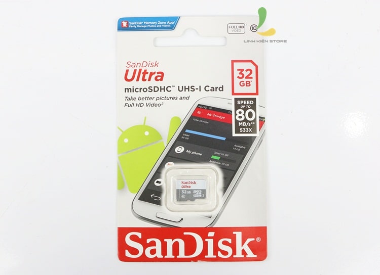 thẻ nhớ Sandisk Ultra II 80mb/s 32GB UHS-I 
