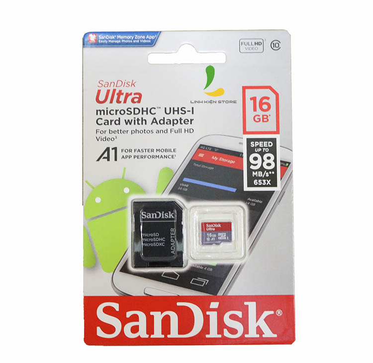 Thẻ nhớ Sandisk 16Gb