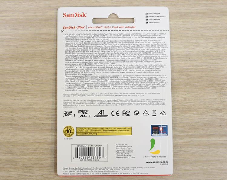 Thẻ nhớ Sandisk 64Gb