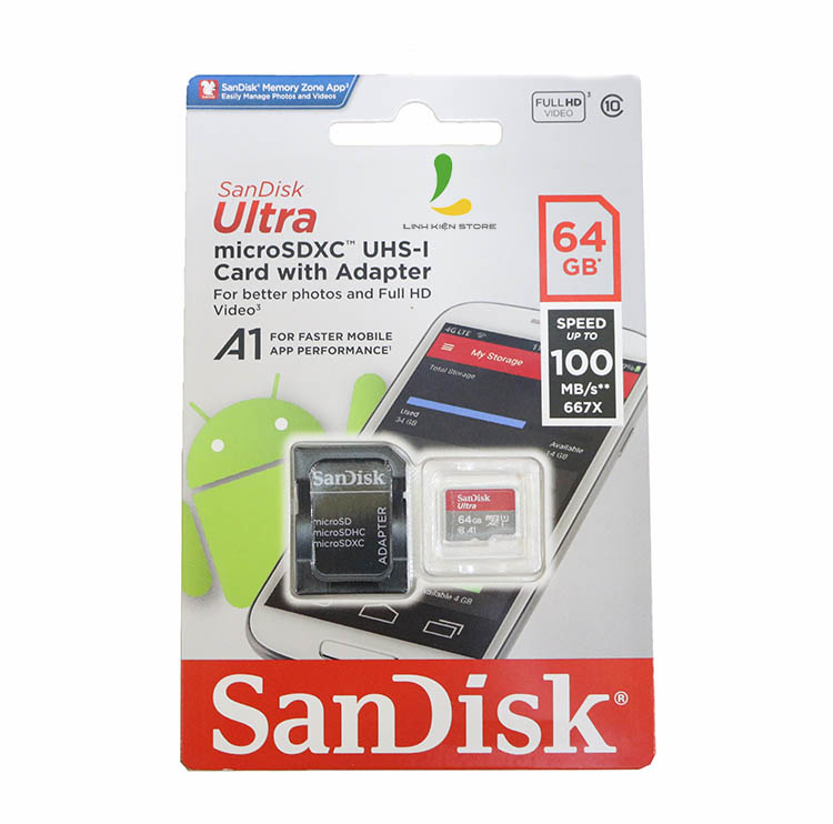 Thẻ nhớ Sandisk 64Gb